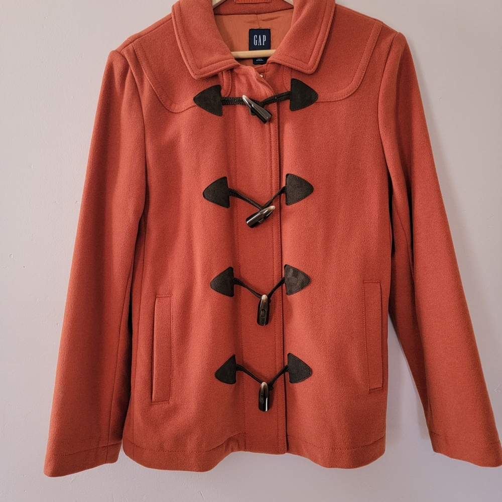 Vintage GAP Stadium Wool Toggle Coat